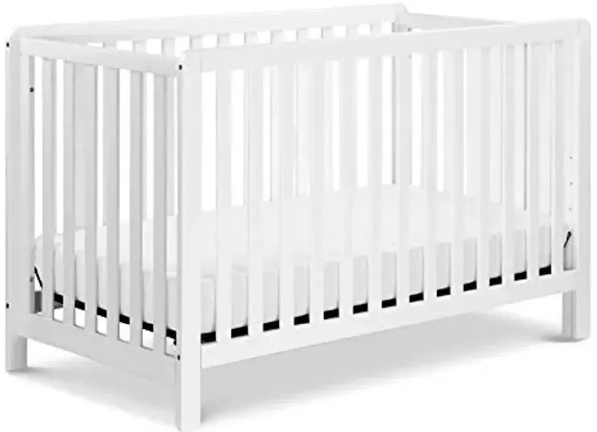 Carter's by DaVinci Colby 4-in-1 Convertible Baby Crib - GREENGUARD Gold Certified Convertible White Baby Crib to Toddler Bed, Daybed, Full-Size Bed, Easy to Assemble - 4 Adjustable Mattress Heights