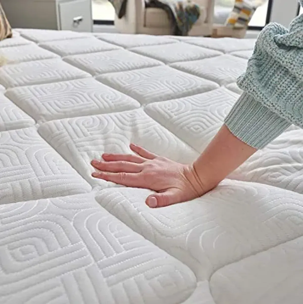 Sealy Essentials Spring Osage Bed Mattress Conventional, Twin, white