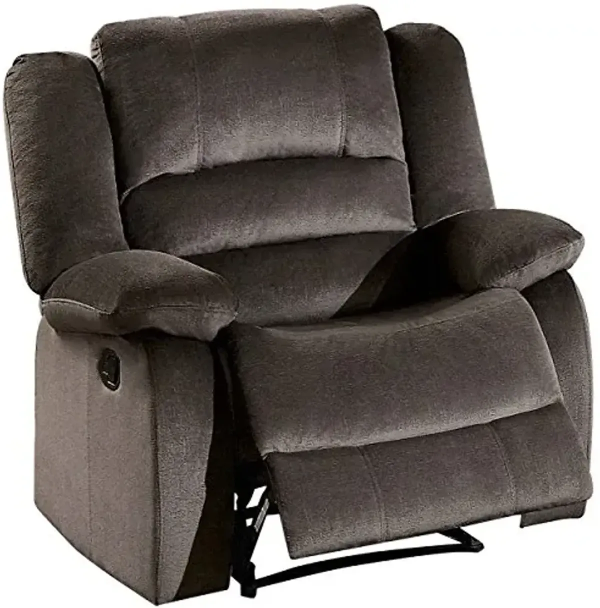 Homelegance Jarita Reclining Chair Polyester Fabric Cover, Chocolate