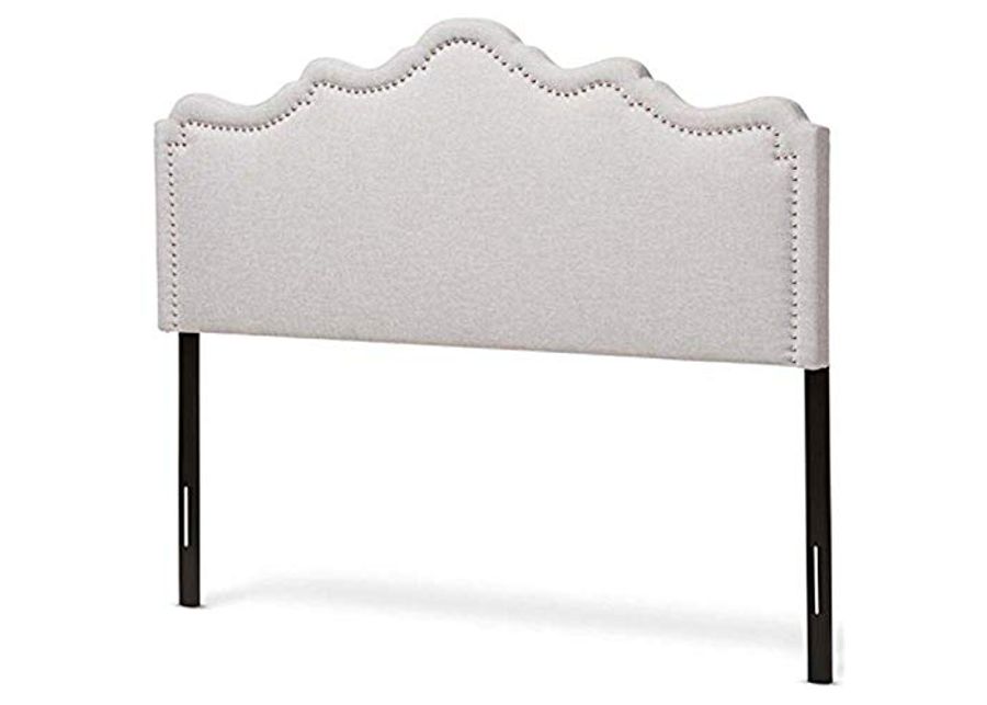 Baxton Studio Nadeen Modern and Contemporary Greyish Beige Fabric King Size Headboard