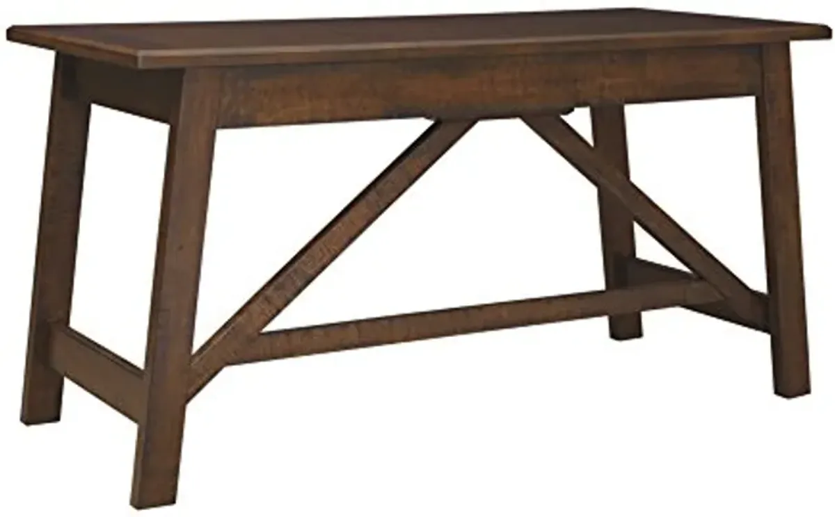 Signature Design by Ashley Baldridge Rustic Home Office Desk, Distressed Brown