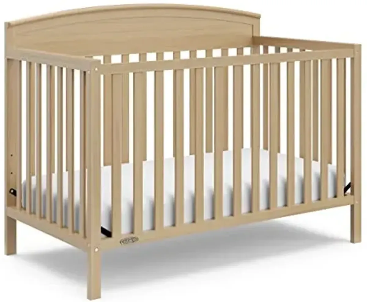 Graco Benton 5-in-1 Convertible Crib (Driftwood) – GREENGUARD Gold Certified, Converts from Baby Crib to Toddler Bed, Daybed and Full-Size Bed, Fits Standard Full-Size Crib Mattress