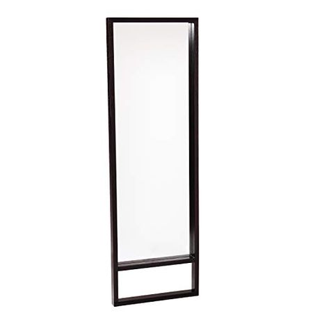 SEI Furniture Jaxon Leaning Ebony Stain Mirror, Black (AMZ2174SW)
