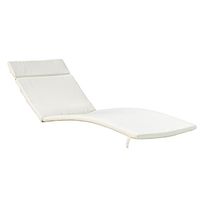 Christopher Knight Home New Lakeport Outdoor Chaise Lounge Cushion (Set of 2), 2 Count (Pack of 1), Beige