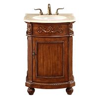 Elegant Decor Single Bathroom Vanity Set in Brown 24"
