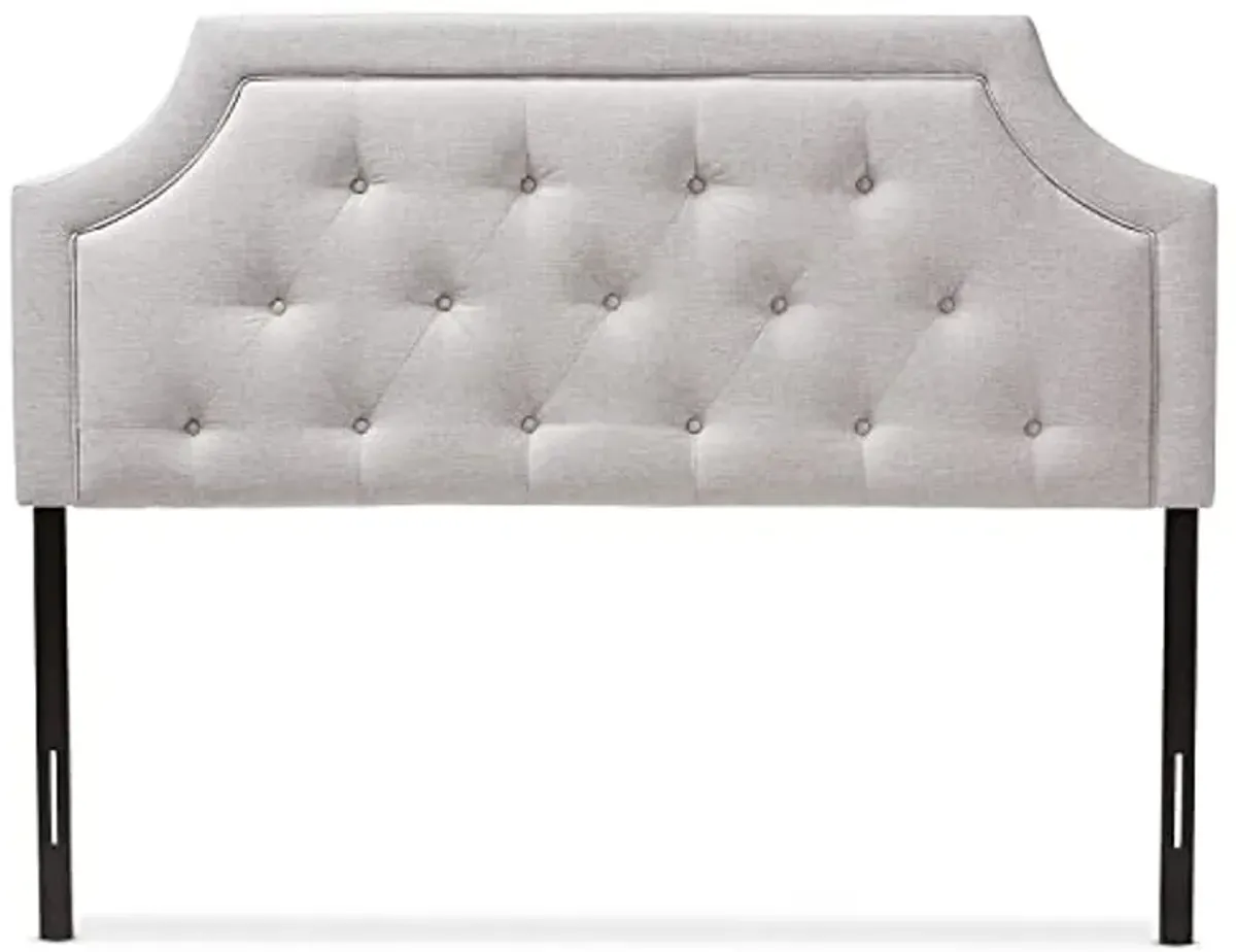 Baxton Studio Mars King Fabric Headboard, 78.35-inch W x 3.15-inch D x 47.83-inch H, Greyish Beige (134-7262-HIT)