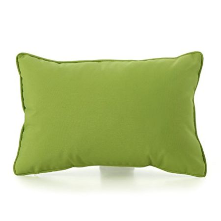 Christopher Knight Home Coronado Outdoor Square Water Resistant Pillows, 2-Pcs Set, Green