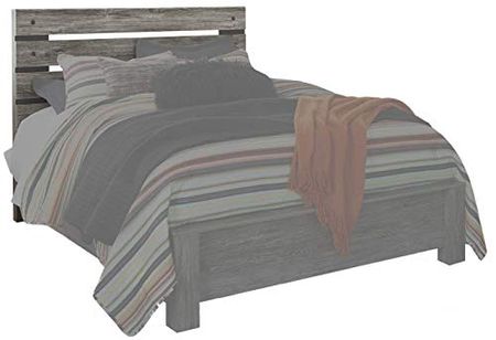 Signature Design by Ashley Cazenfeld Rustic Open Slat Panel Headboard ONLY, Queen, Weathered Gray