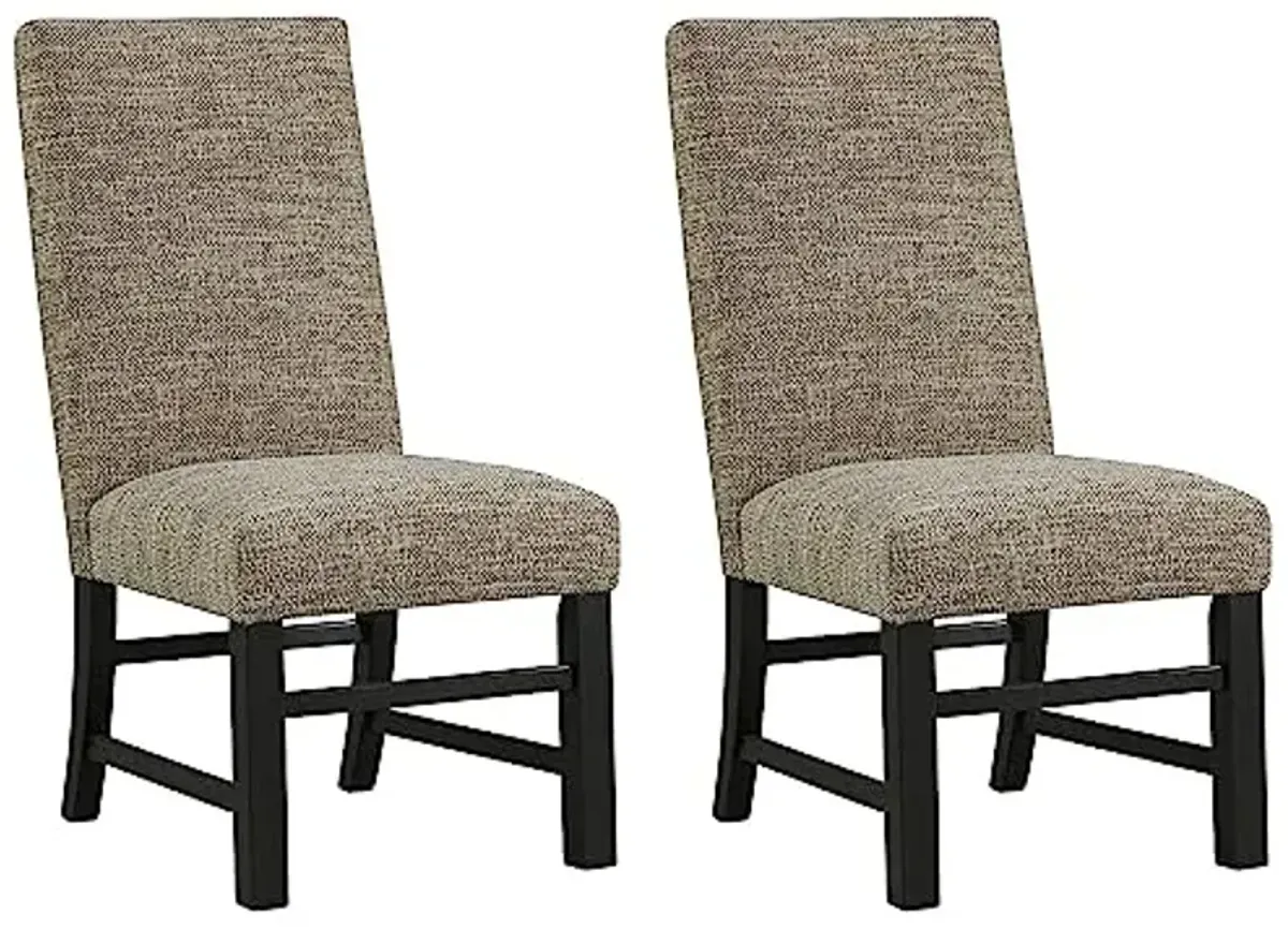 Signature Design by Ashley Sommerford 19" Urban Farmhouse Upholstered Dining Chair, 2 Count, Brown