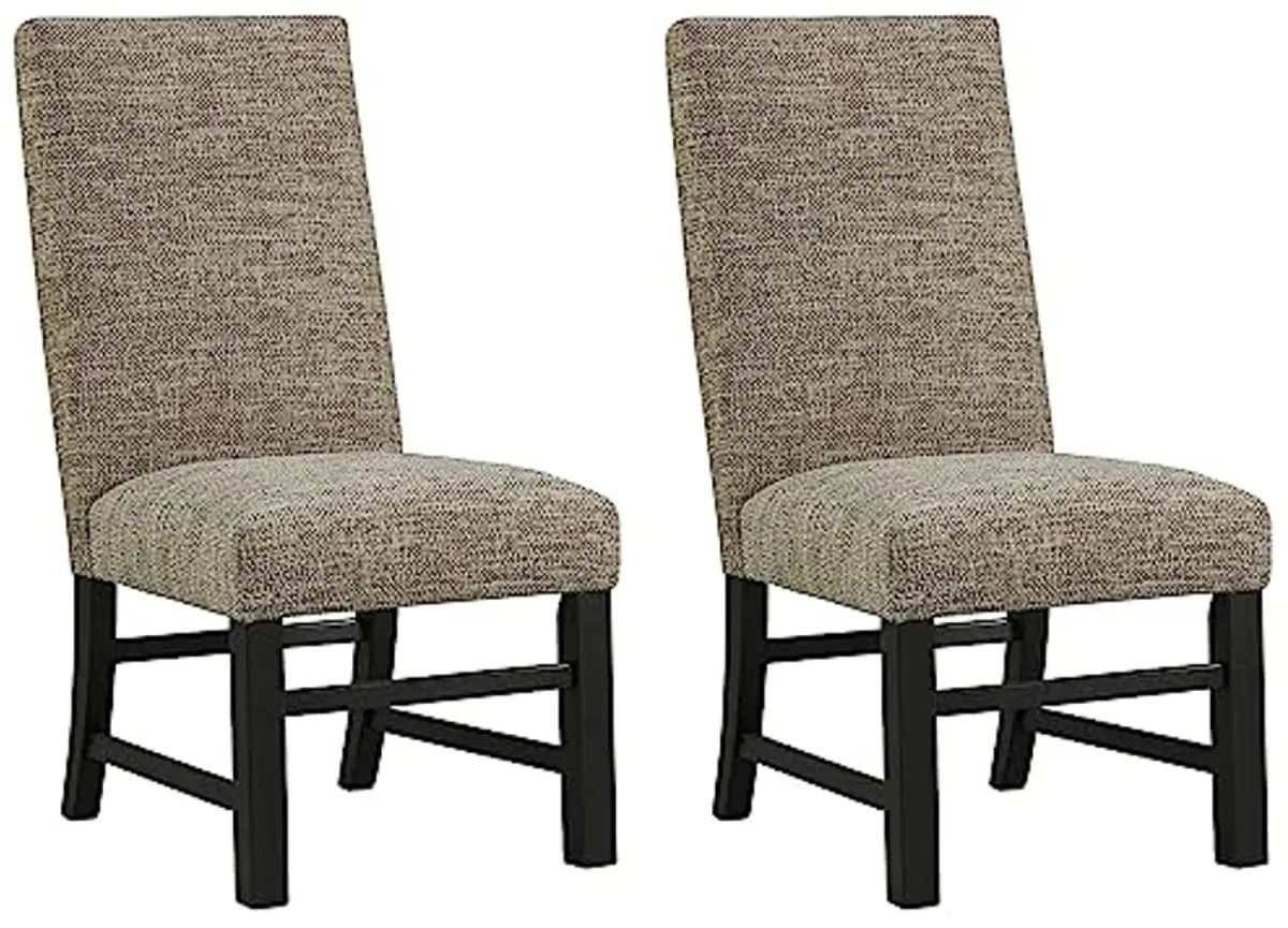 Signature Design by Ashley Sommerford 19" Urban Farmhouse Upholstered Dining Chair, 2 Count, Brown