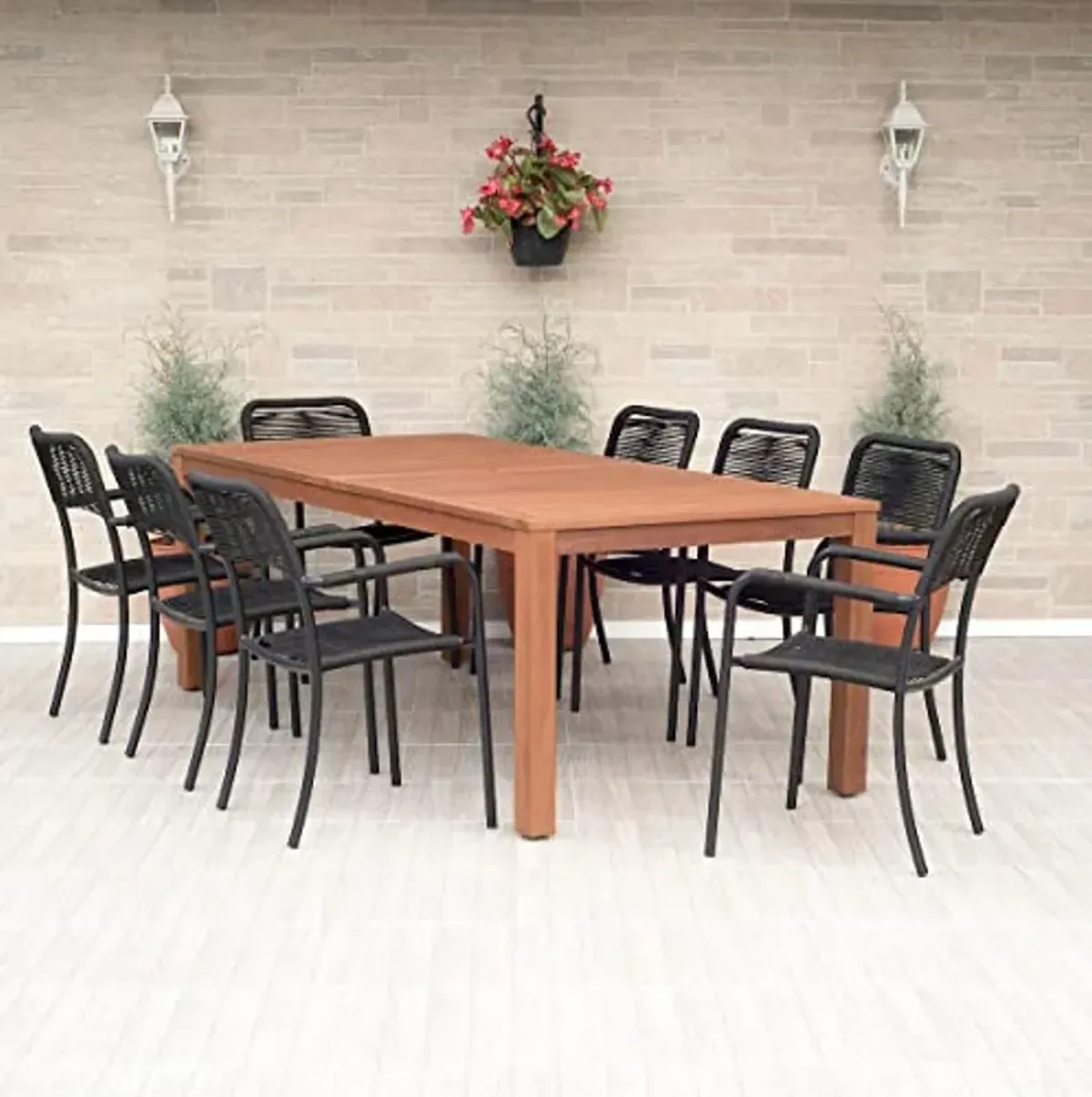 Amazonia Carolina 9 Piece Patio Dining Set