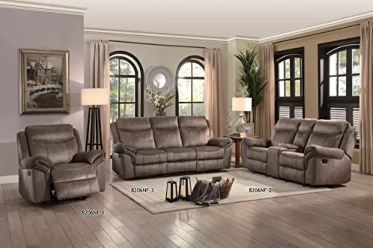 Homelegance Glider Recliner (Manual), Brown