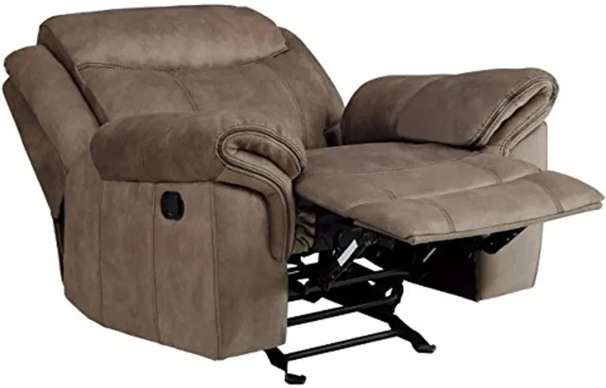 Homelegance Glider Recliner (Manual), Brown