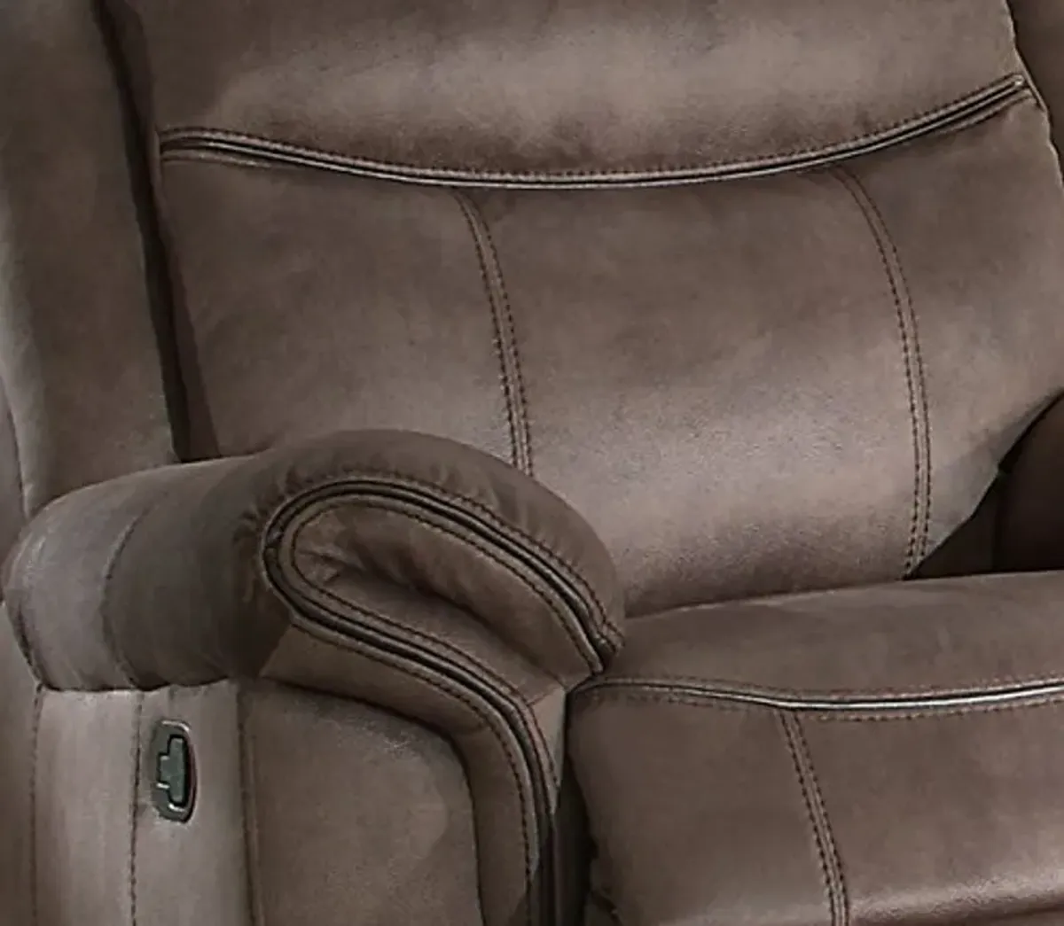 Homelegance Glider Recliner (Manual), Brown