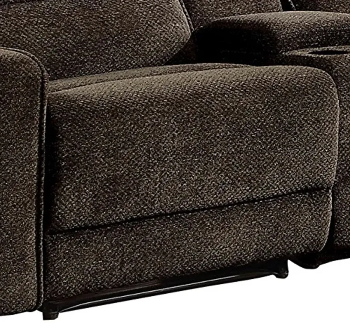 Homelegance Shreveport 6-Piece Sectional with Two Reclining Chairs and One Right Side Reclining Chaise Fabric Chenille, Brown