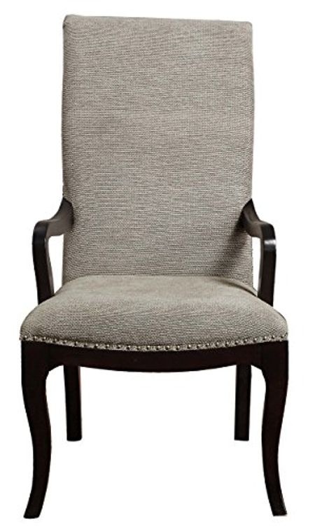 Homelegance Savion Contemporary Armchair with Rolled Back and Nailheads, Espresso