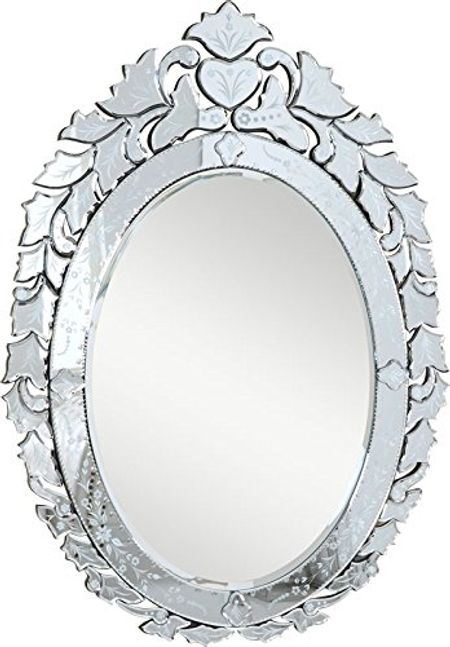 Elegant Decor MR-2017C Venetian Transitional Mirror, 32.75", Clear