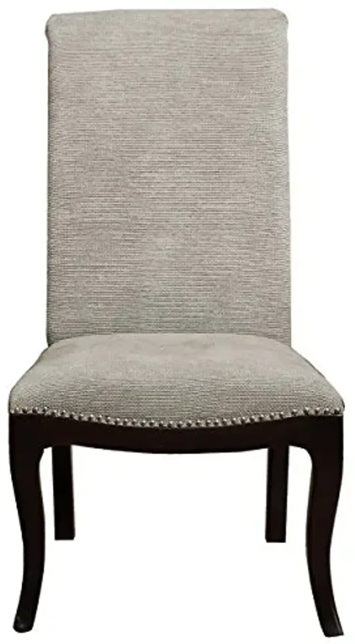 Homelegance Savion Contemporary Side Chair with Rolled Back and Nailheads, Espresso