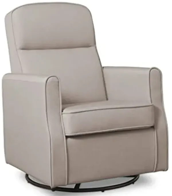 Delta Children Blair Slim Nursery Glider Swivel Rocker Chair, Taupe