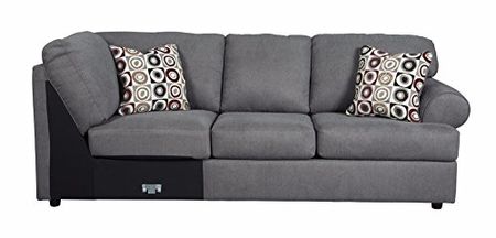 Signature Design by Ashley Jayceon Contemporary Right Arm Facing Sofa, Sectional Piece, Gray