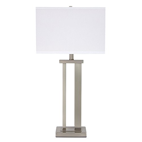 Signature Design by Ashley Aniela Minimalist Table Lamp, 2 Count Lamps, 29.5", Silver Finish