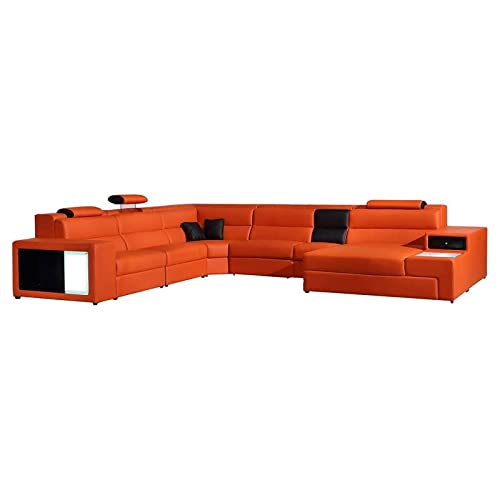 VIG Furniture Divani Casa Polaris - Contemporary Bonded Leather Sectional Sofa