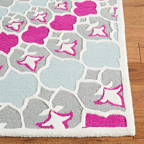 SAFAVIEH Bellagio Collection 5' x 8' Grey/Ivory BLG610E Handmade