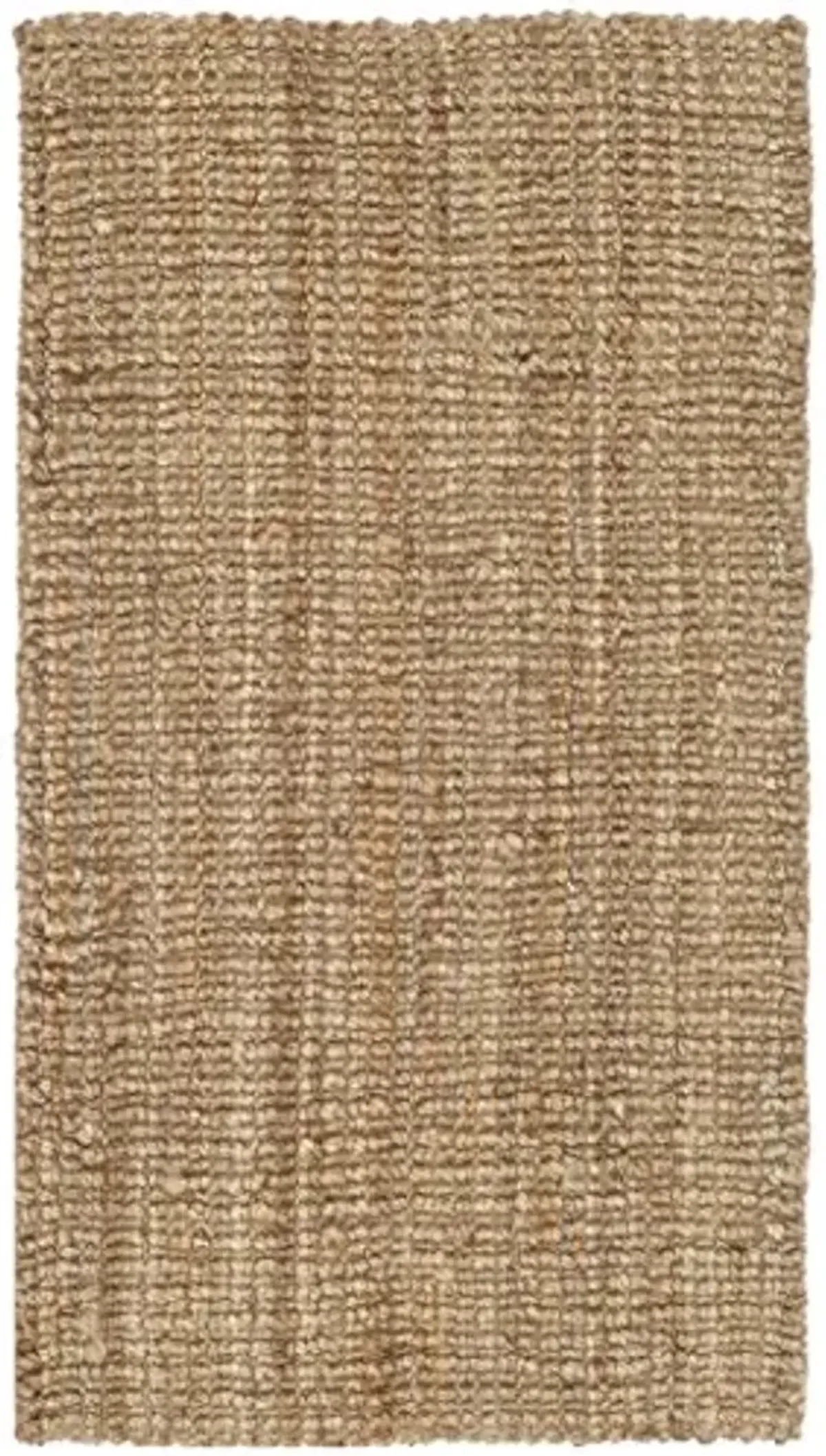 SAFAVIEH Area Rug 2x3 - Natural Fiber Collection - Natural Brown, Handmade Jute, Farmhouse Style, Chunky Textured Thick Pile (NF447A)