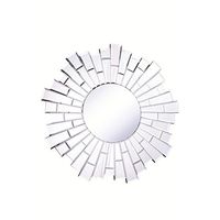 Somette Bristow 32-inch Round Sunburst Mirror - Clear