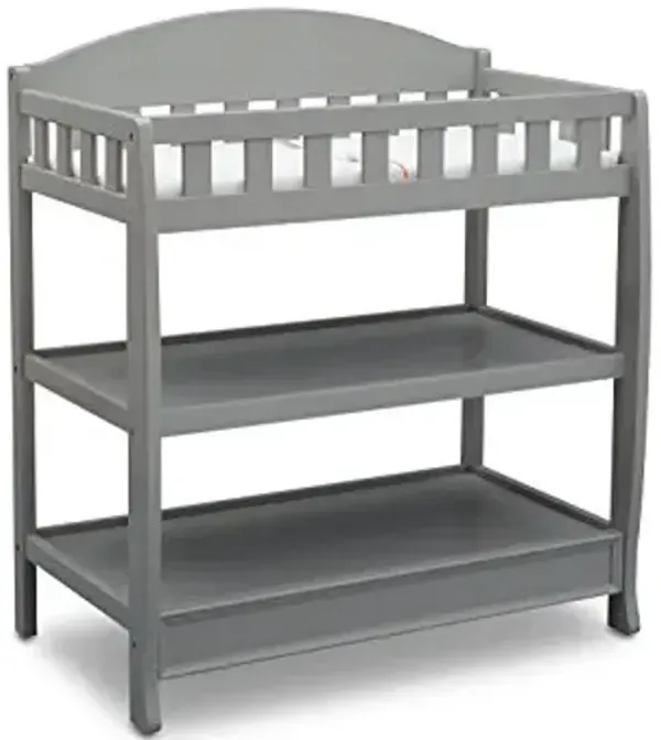 Delta Children Infant Changing Table with Pad, Grey