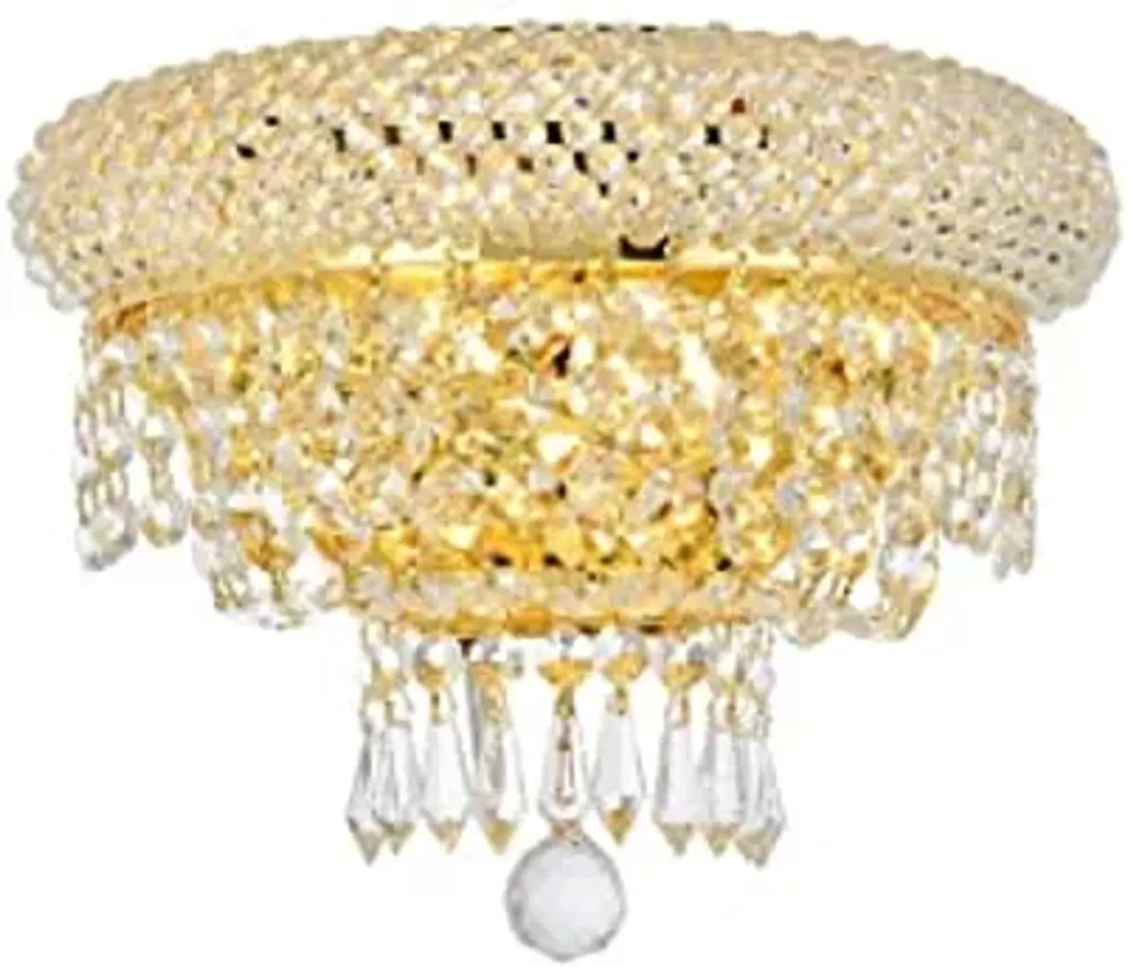 Elegant Lighting Primo - Two Light Wall Sconce-Gold Finish-Royal Cut Crystal Type