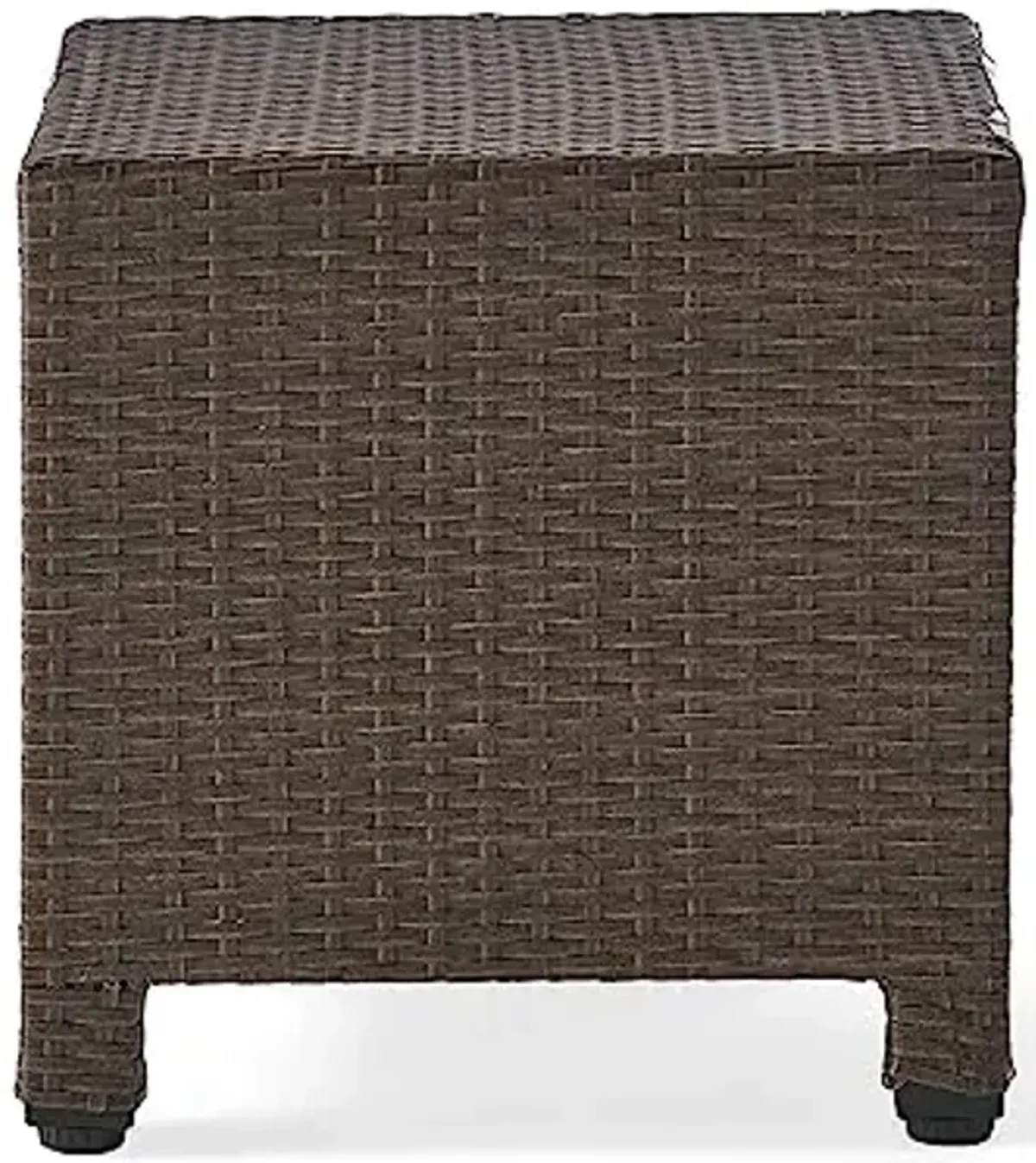 Christopher Knight Home Puerta Outdoor Wicker Side Table, Light Brown