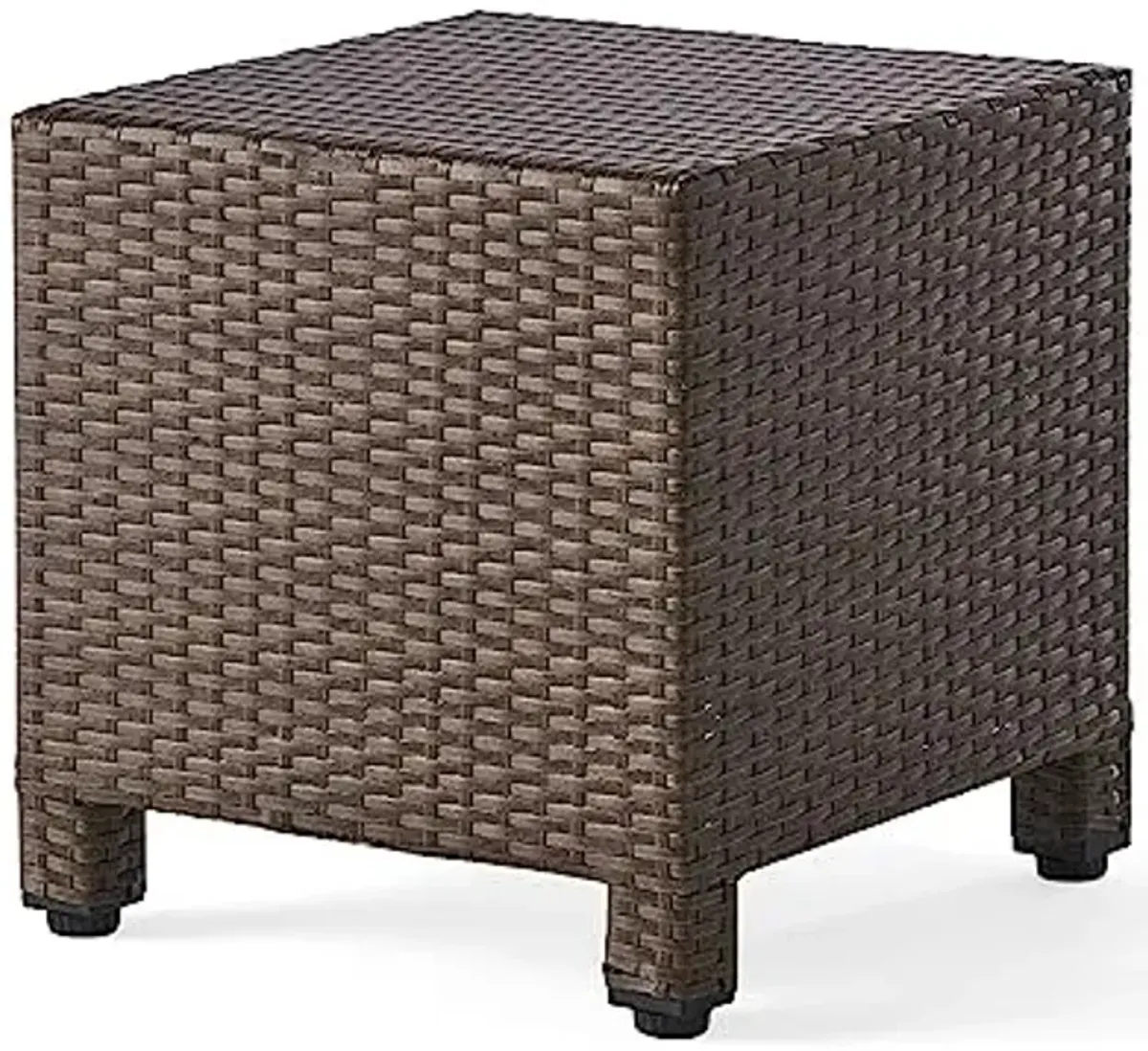 Christopher Knight Home Puerta Outdoor Wicker Side Table, Light Brown