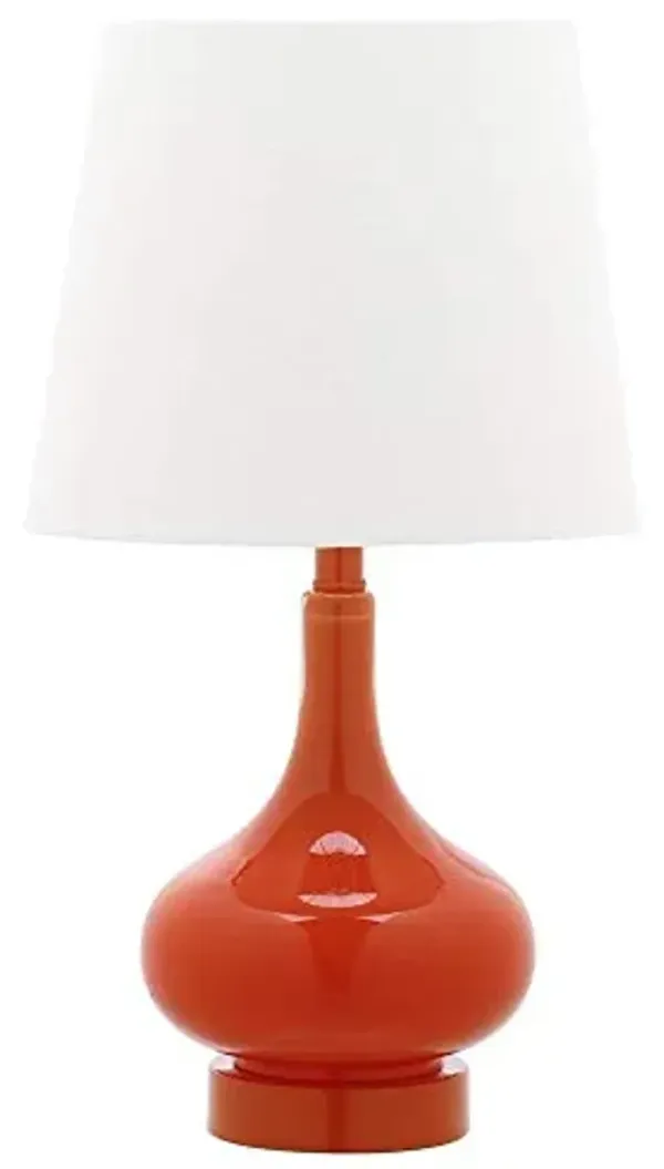 Safavieh Kids Lighting Collection Amy Orange Gourd 18-inch Bedroom Living Room Home Office Desk Nightstand Table Lamp (LED Bulb Included)