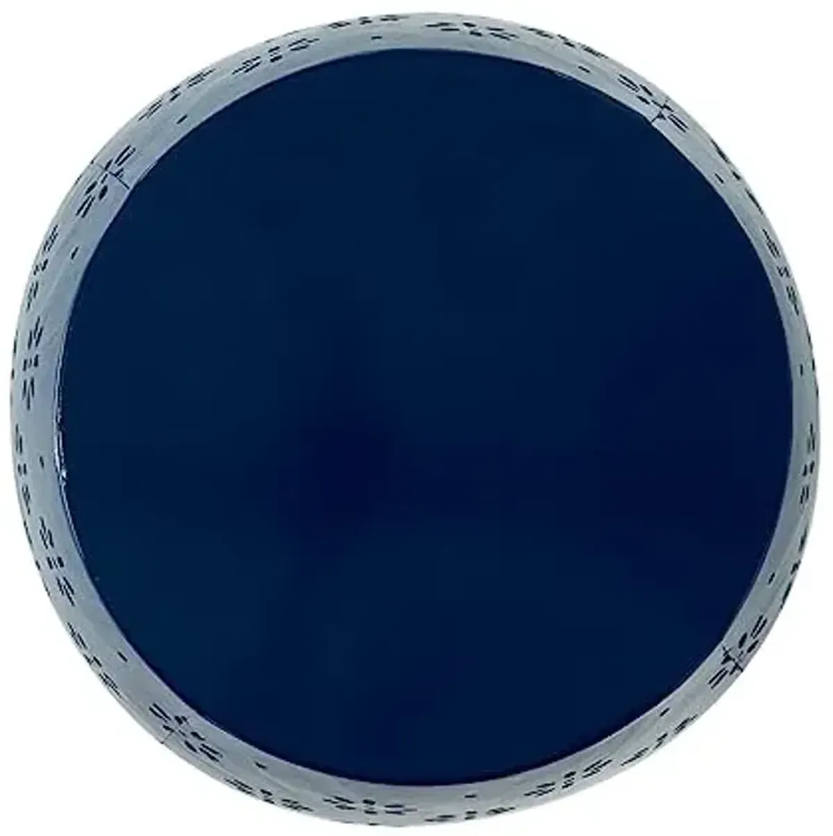 Christopher Knight Home Soleil Outdoor 15" Iron Side Table, Dark Blue