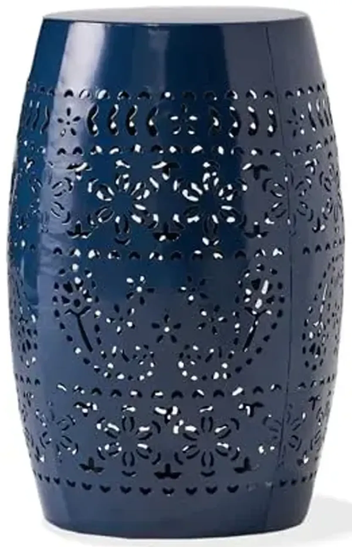 Christopher Knight Home Ruby Outdoor 12" Iron Side Table, Dark Blue