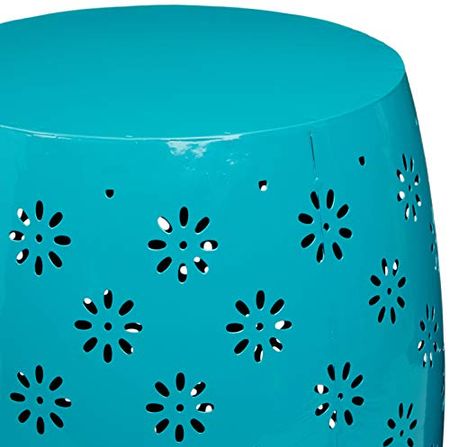 Christopher Knight Home Soleil Outdoor 15" Iron Side Table, Teal