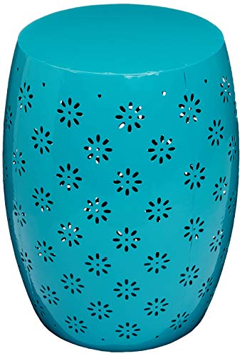 Christopher Knight Home Soleil Outdoor 15" Iron Side Table, Teal