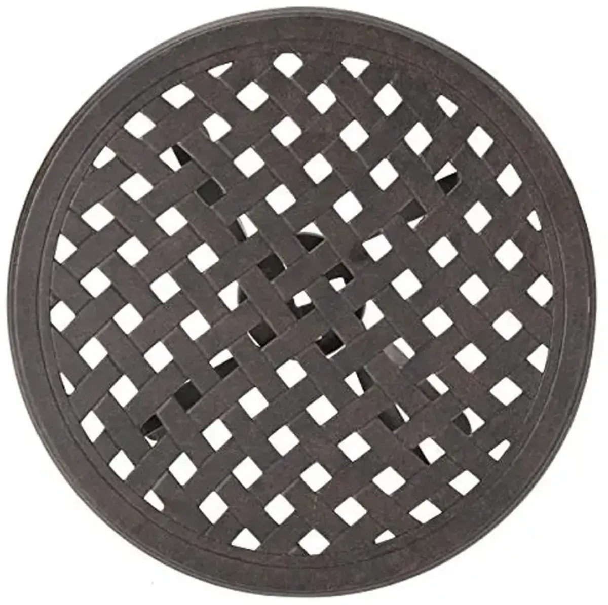 Christopher Knight Home Lola Outdoor 19" Cast Aluminum Side Table, Bronze Finished