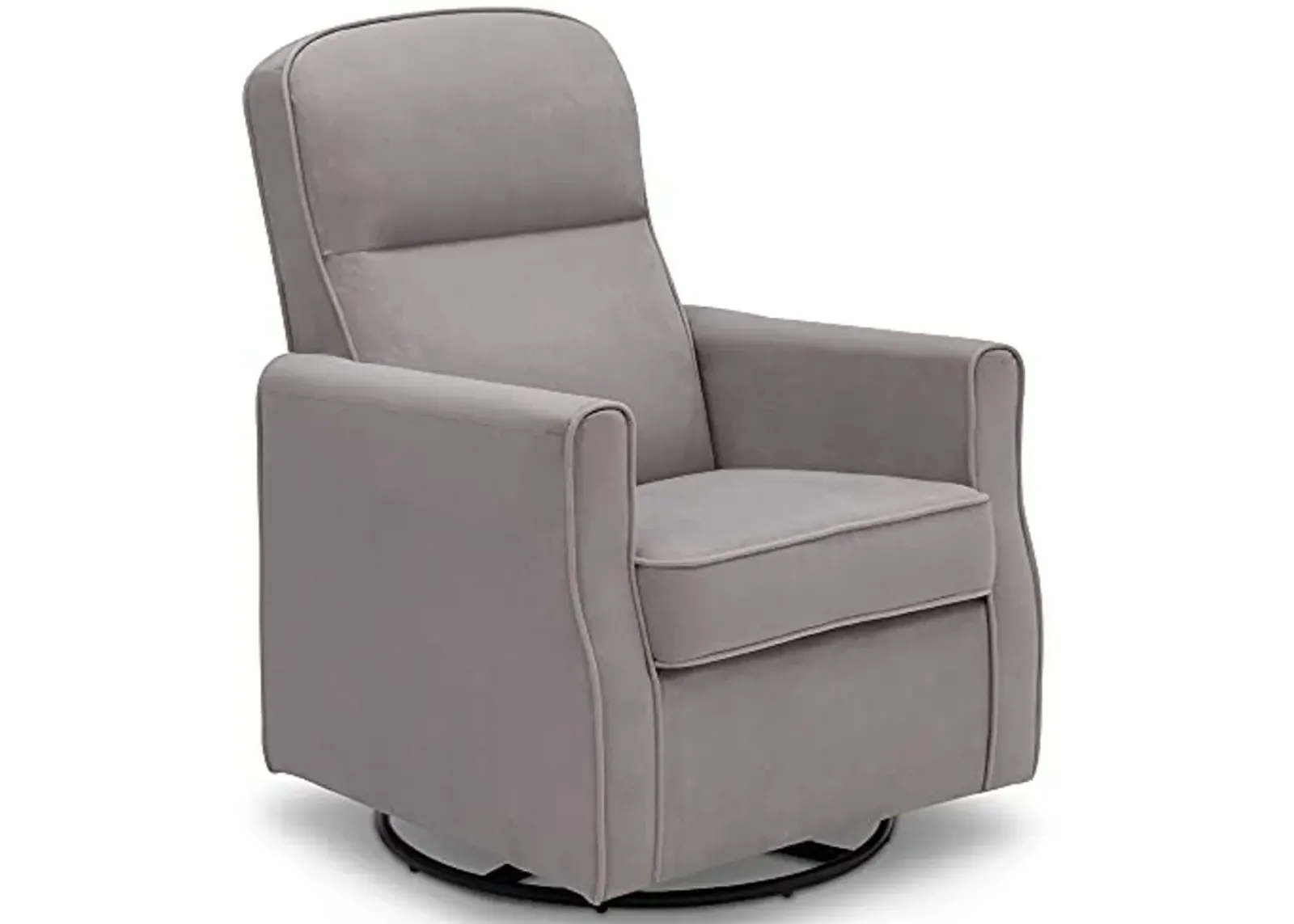 Delta Children Clair Slim Nursery Glider Swivel Rocker Chair, Dove Grey