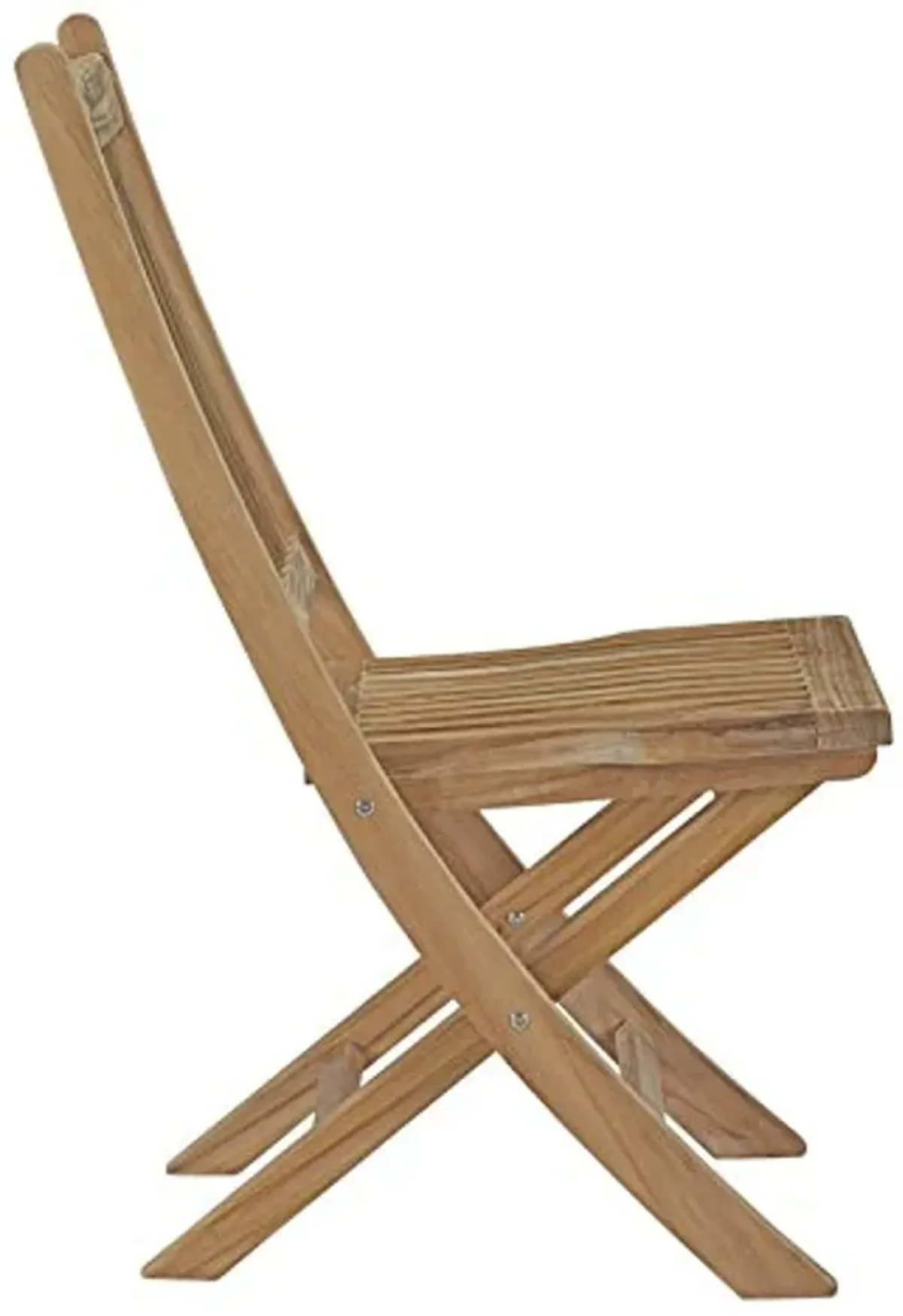 Modway EEI-2702-NAT Marina Premium Grade A Teak Wood Outdoor Patio Folding Chair, Natural