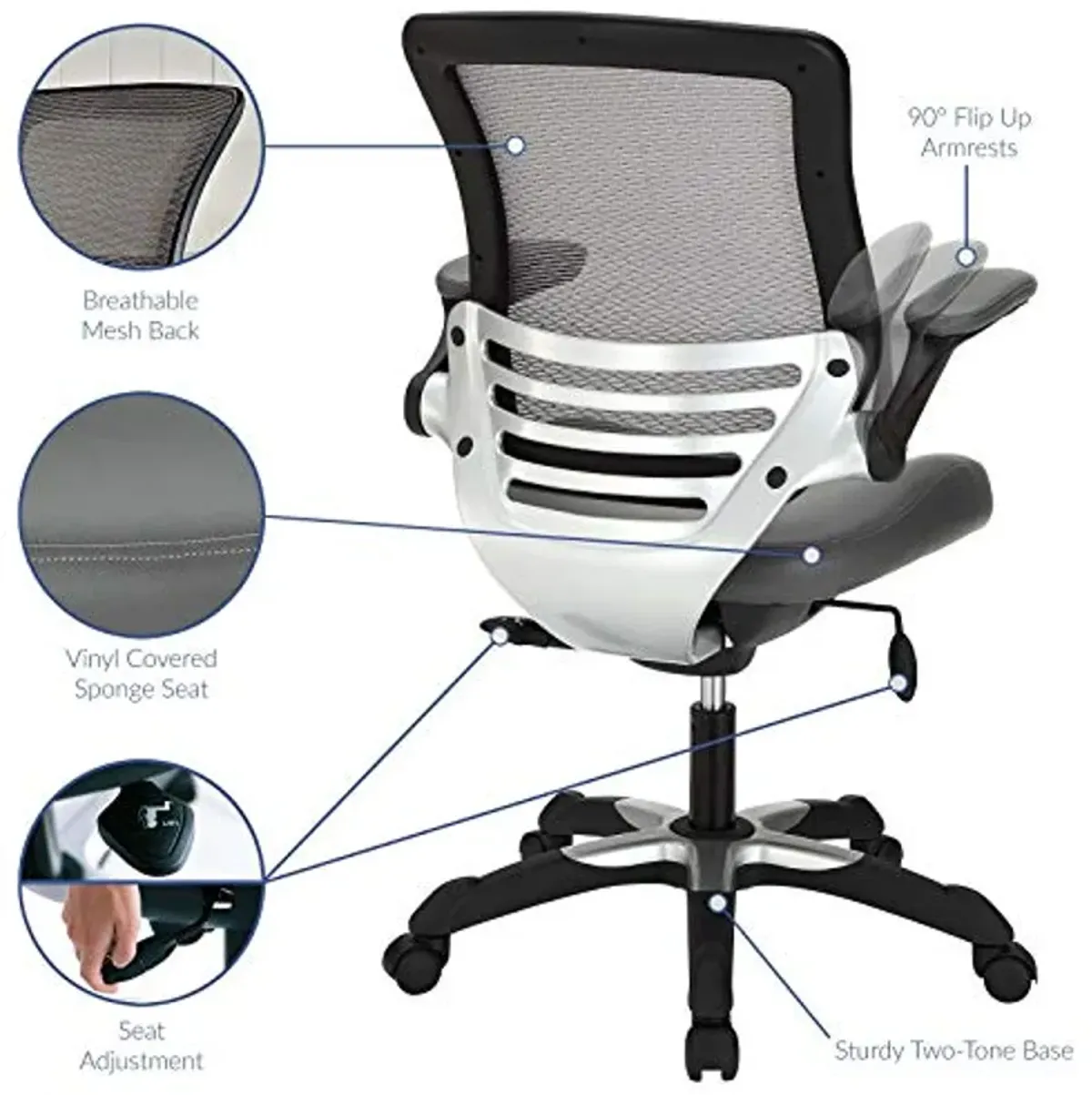 Modway Edge Leatherette Office Chair