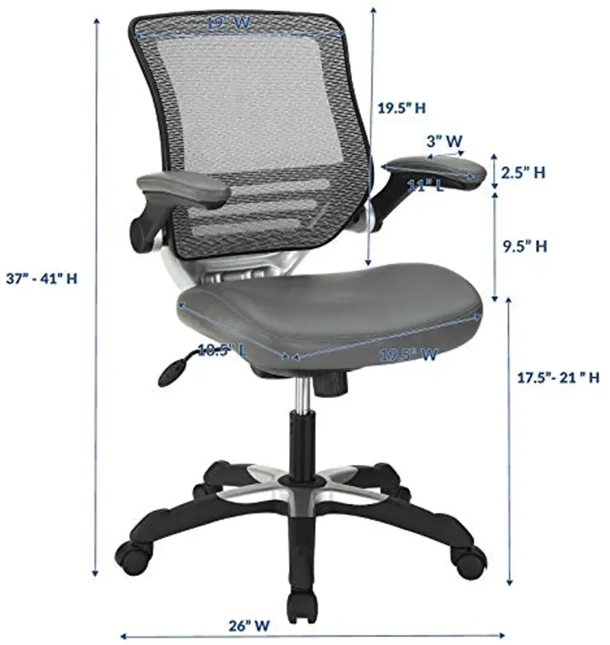 Modway Edge Leatherette Office Chair