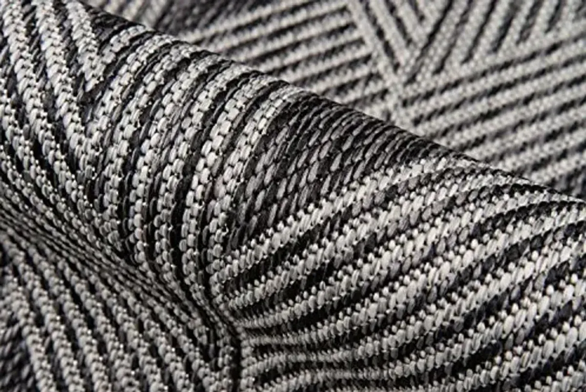 Novogratz Villa Collection Sardinia Indoor/Outdoor Area Rug, 2'0" x 3'0", Charcoal