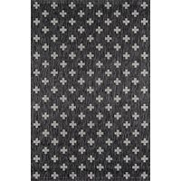 Novogratz by Momeni Villa Collection Umbria Indoor/Outdoor Area Rug, Charcoal, 2'0" x 3'0" Size Mat for Living Room, Bedroom, Dining Room, Nursery, Hallways, and Home Office