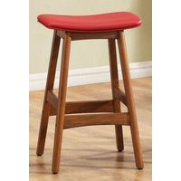 Homelegance Ride Counter Height Stool w/Red Seat [Set of 2]