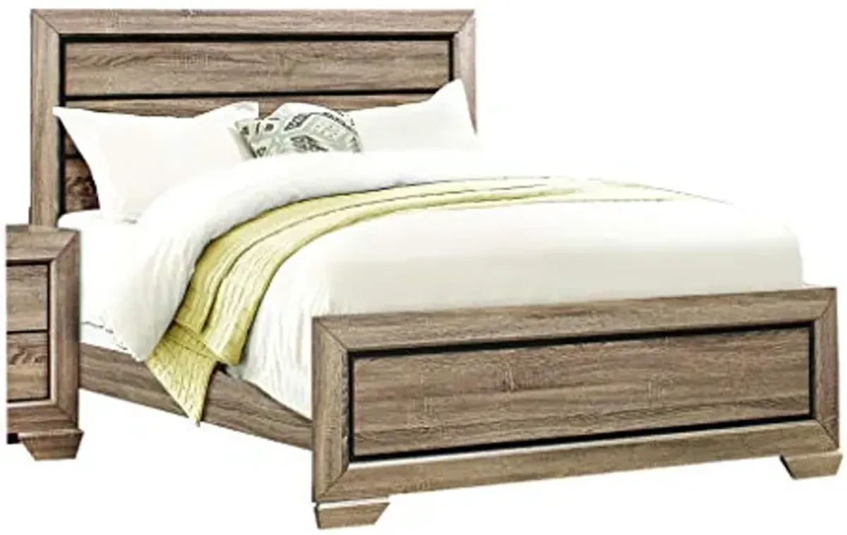 Homelegance Beechnut Brown King Panel Bed