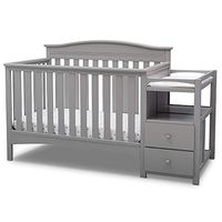 Delta Children Birkley Convertible Crib N Changer, Grey
