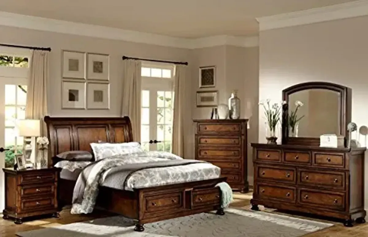 Homelegance Cumberland Brown Youth Panel Storage Bedroom Set