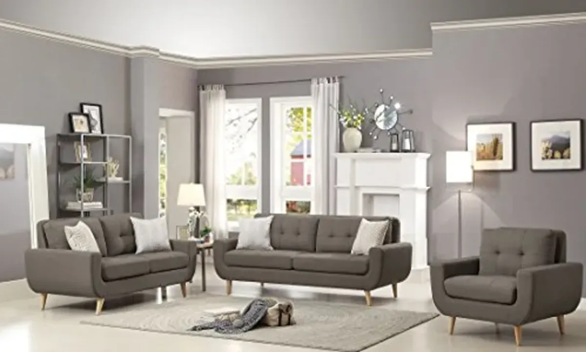 Homelegance Deryn Gray Living Room Set